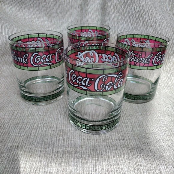 Vintage Coca-Cola Glasses Set Of 4 - Picture 2 of 9
